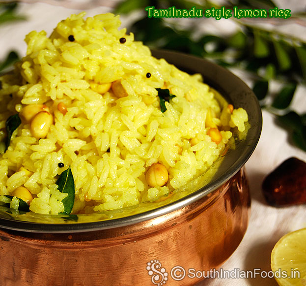 Tamilnadu style lemon rice