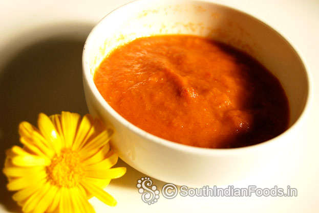 Thakkali vengaya chutney for dosa