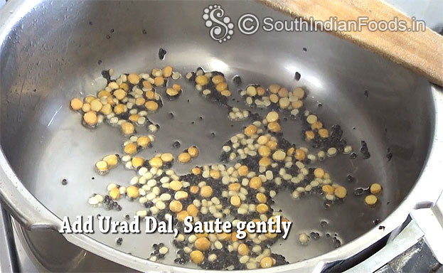 Add chana dal & urad dal