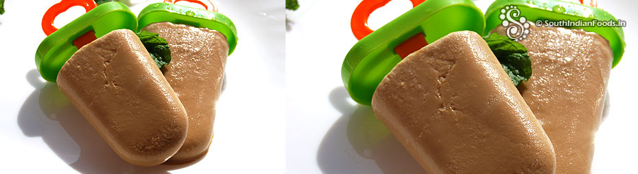 Cappuccino popsicle