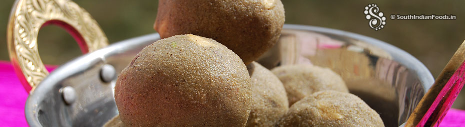 Kambu laddu or pearl millet ladoo with nuts