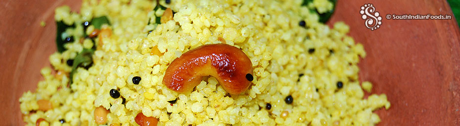 Thinai lemon rice