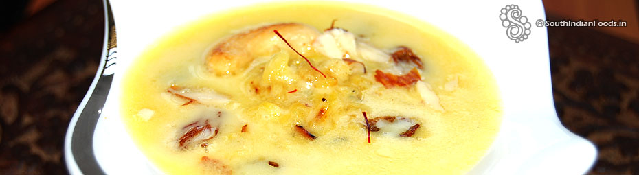 Moong dal payasam with jaggery