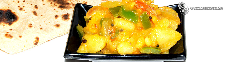 Potato capsicum masala