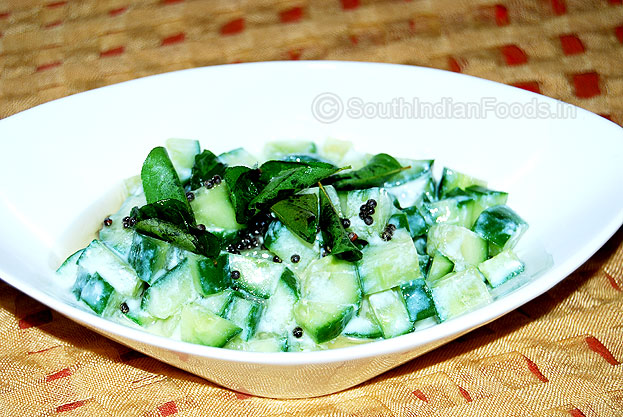 Simple cucumber raita