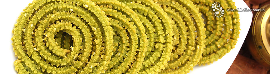 Spinach murukku