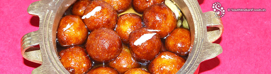 Sweet potato gulab jamun