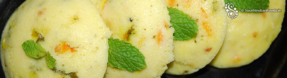 Vegetable idli recipe