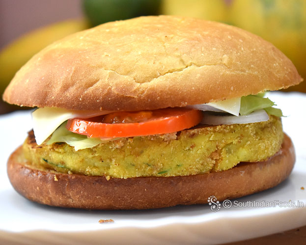 Instant-No fry potato burger-indian style