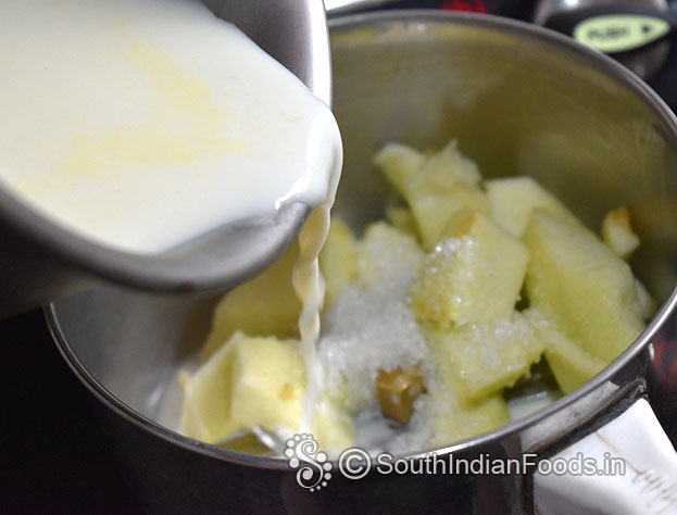 Add chilled milk / almond milk / cashew milk / coconut milk / oats milk