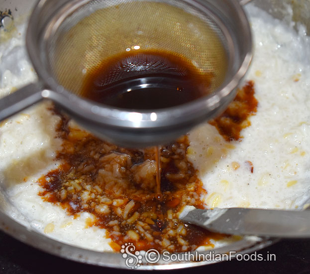 Add jaggery syrup without impurities