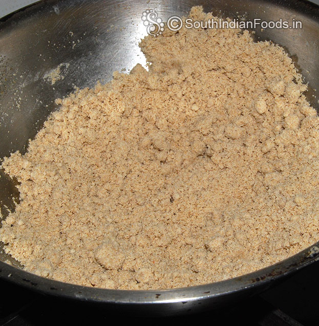 Roasted wheat flour ready