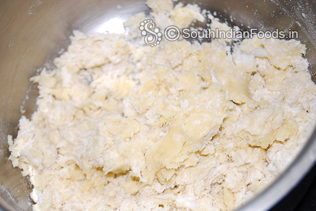 Add water litttle by little knead it & make soft dough