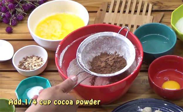 Add cocoa powder