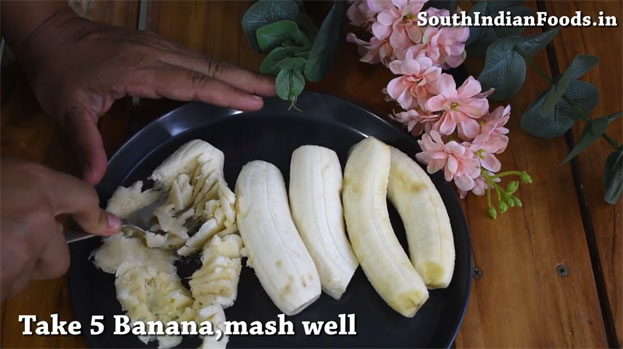 Banana corn flour halwa recipe step 4