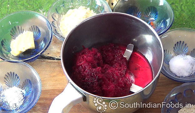 Add beetroot,water, grind to fine puree