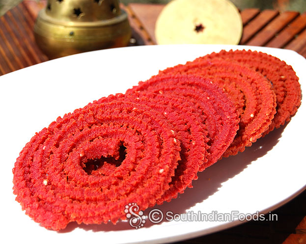 Beetroot mullu murukku