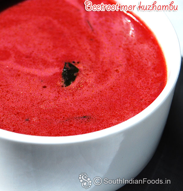 Beetroot mor kuzhambu