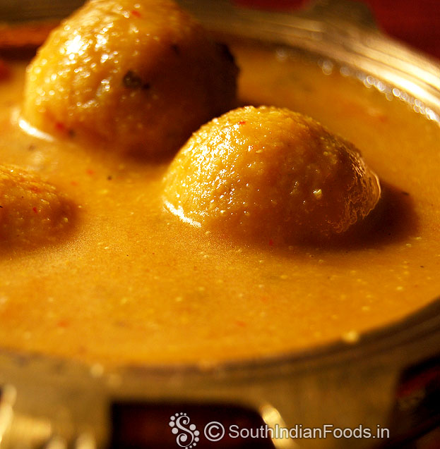 Chana dal ball gravy