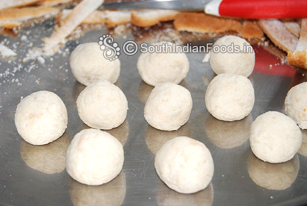 Divide the dough into equal size balls
