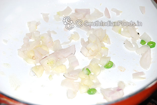 Heat oil in a pan add garlic, onion, green chilli saute well