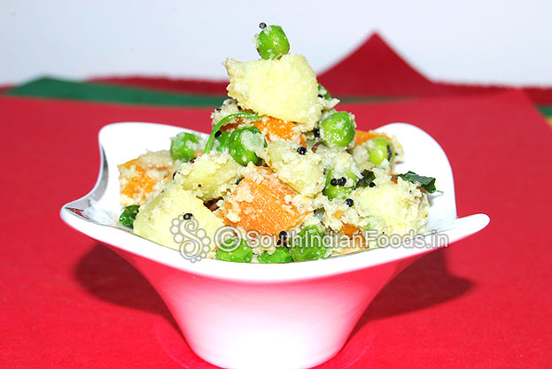 Carrot potato green peas ginger coconut kootu