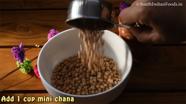 Mini chana chaat recipe step 1