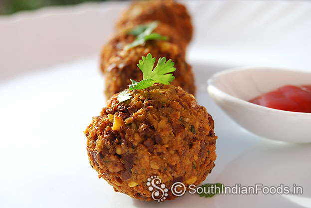 Chickpea falafel balls for kids