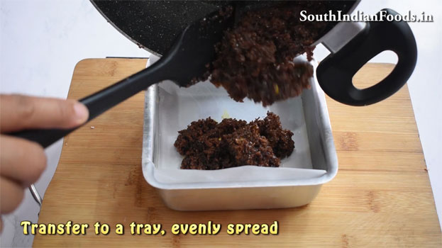 Chocolate Coconut burfi  recipe step 16