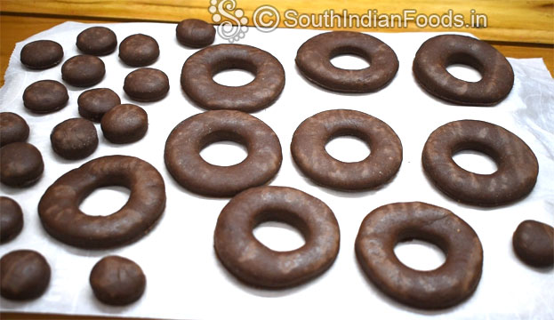 Chocolate wheat doughnuts step 15