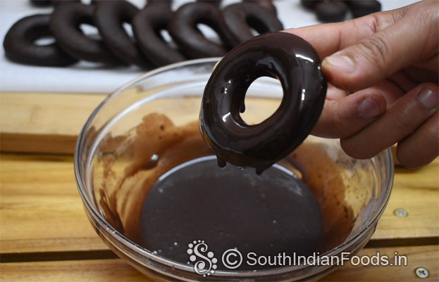 Chocolate wheat doughnuts step 24