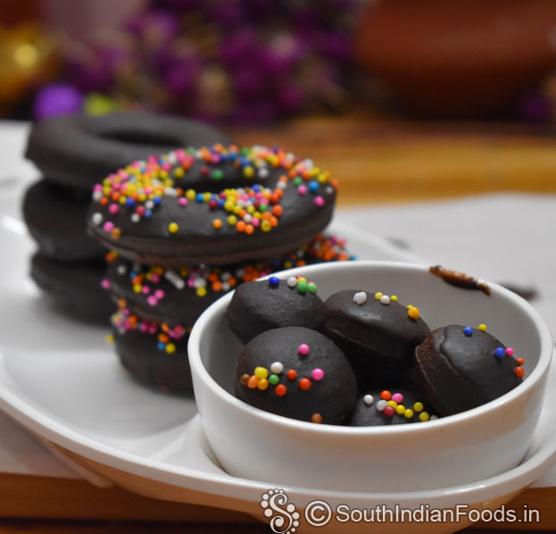 3 types of chocolate donuts