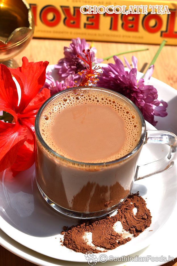 Chocolate flavoured tea