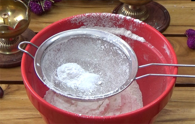 Add salt, baking powder & baking soda