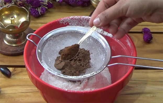 Add instant coffee powder