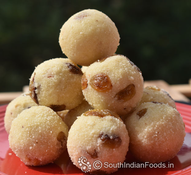 Coconut Rava Laddu