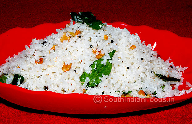 Coconut rice is ready to serve