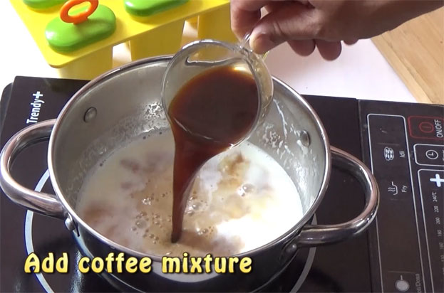 Add coffee mixture