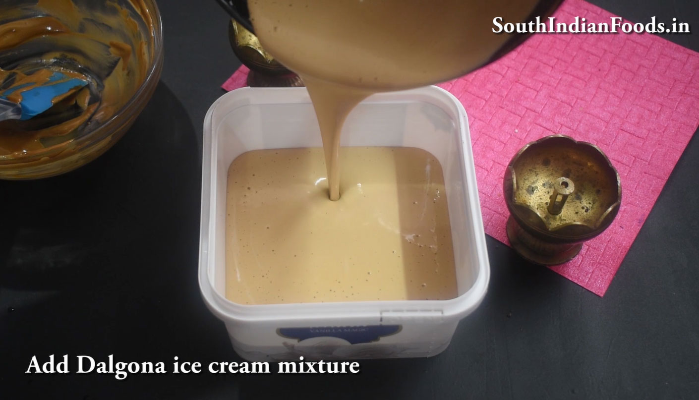 dalgona ice cream step 1