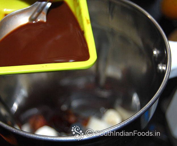 Add instant chocolate syrup