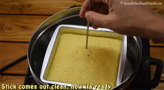 Instant besan dhokla step 19