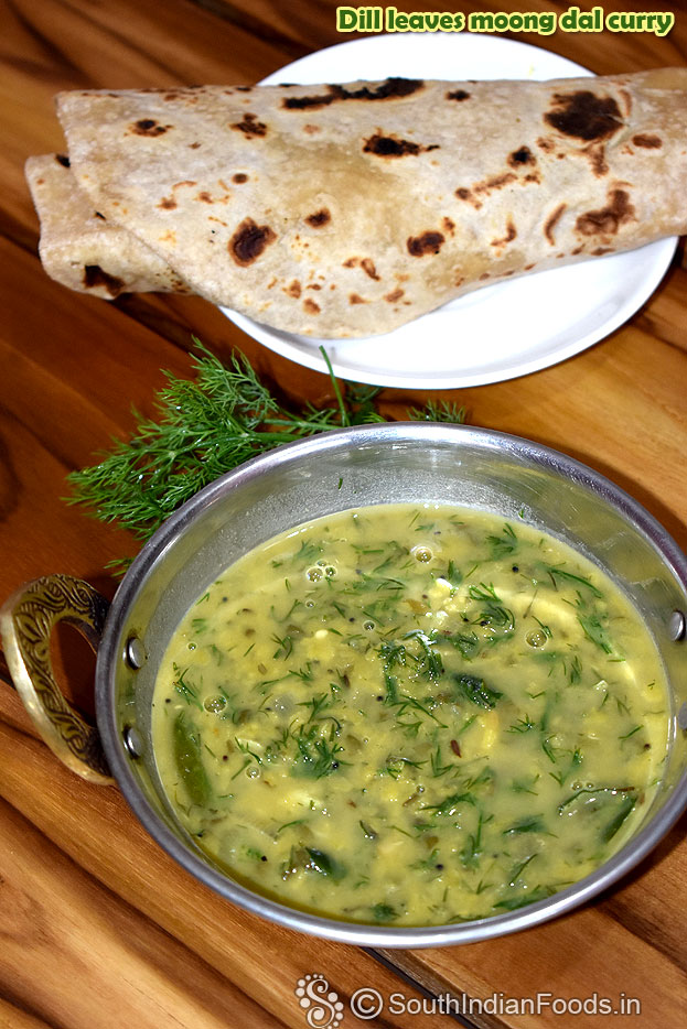 Suva moong dal, Dill lentil curry 