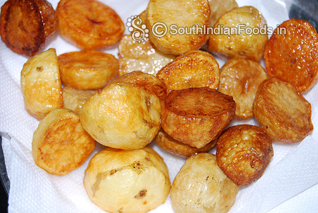 Fried baby potatoes