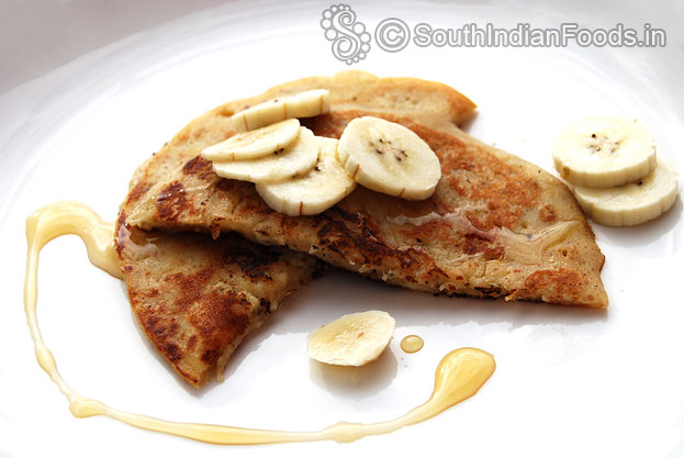 Eggless wheat flour pancakes for kids