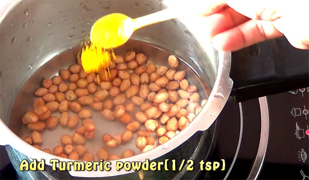 Add turmeric powder