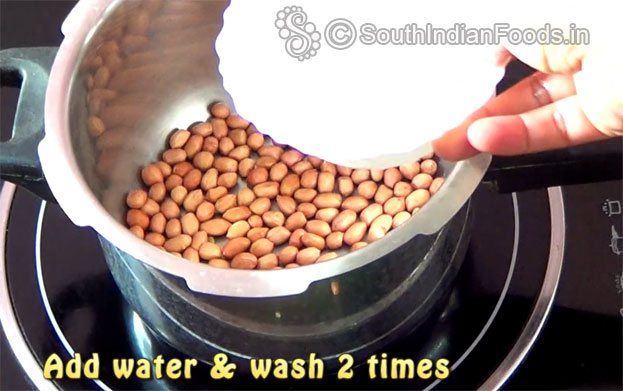 Wash groundnut