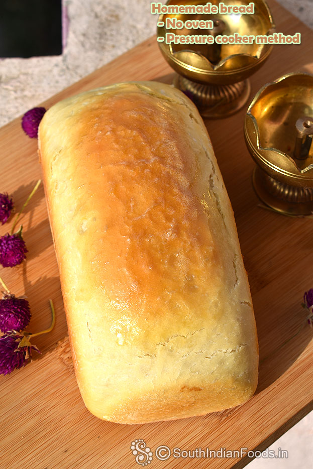 Homemade bread in Pressure cookerNo ovenHow to makeStep