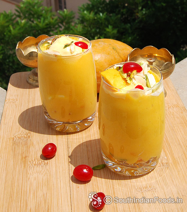 Summer special mango mastani milkshake