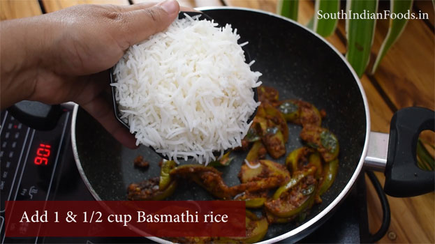 Homemade vangi bath  rice step 10