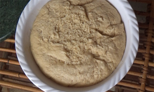 After 2 hours, dough is ready